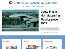 Tablet Screenshot of geetaplastic.com